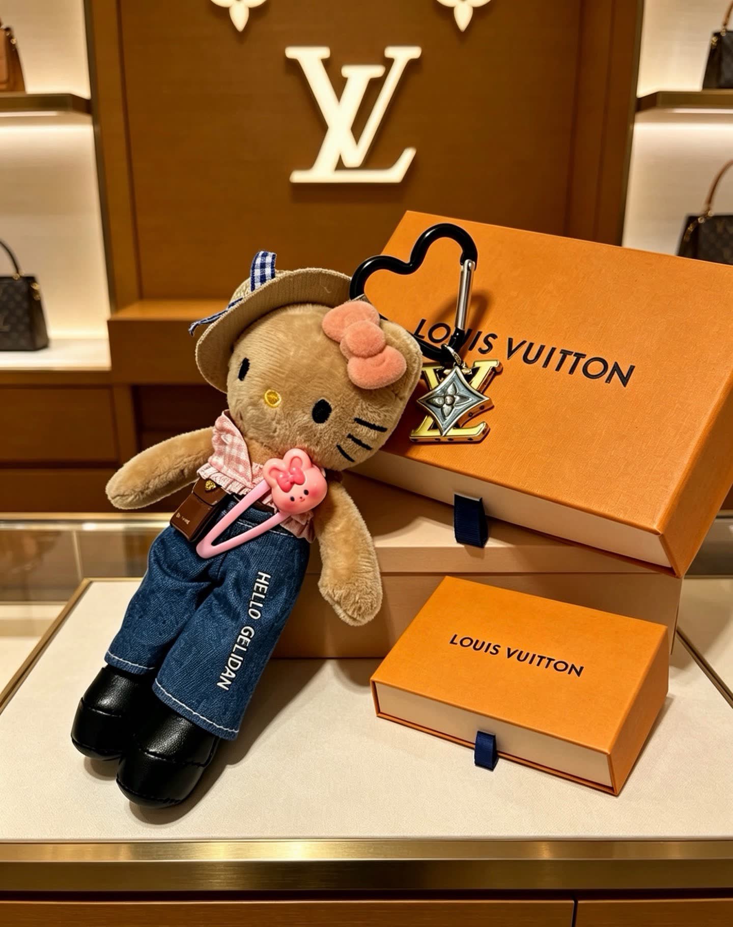 Louis Vuitton Hello Kitty Keychain
